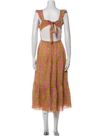 MISA Los Angeles Printed Long Dress