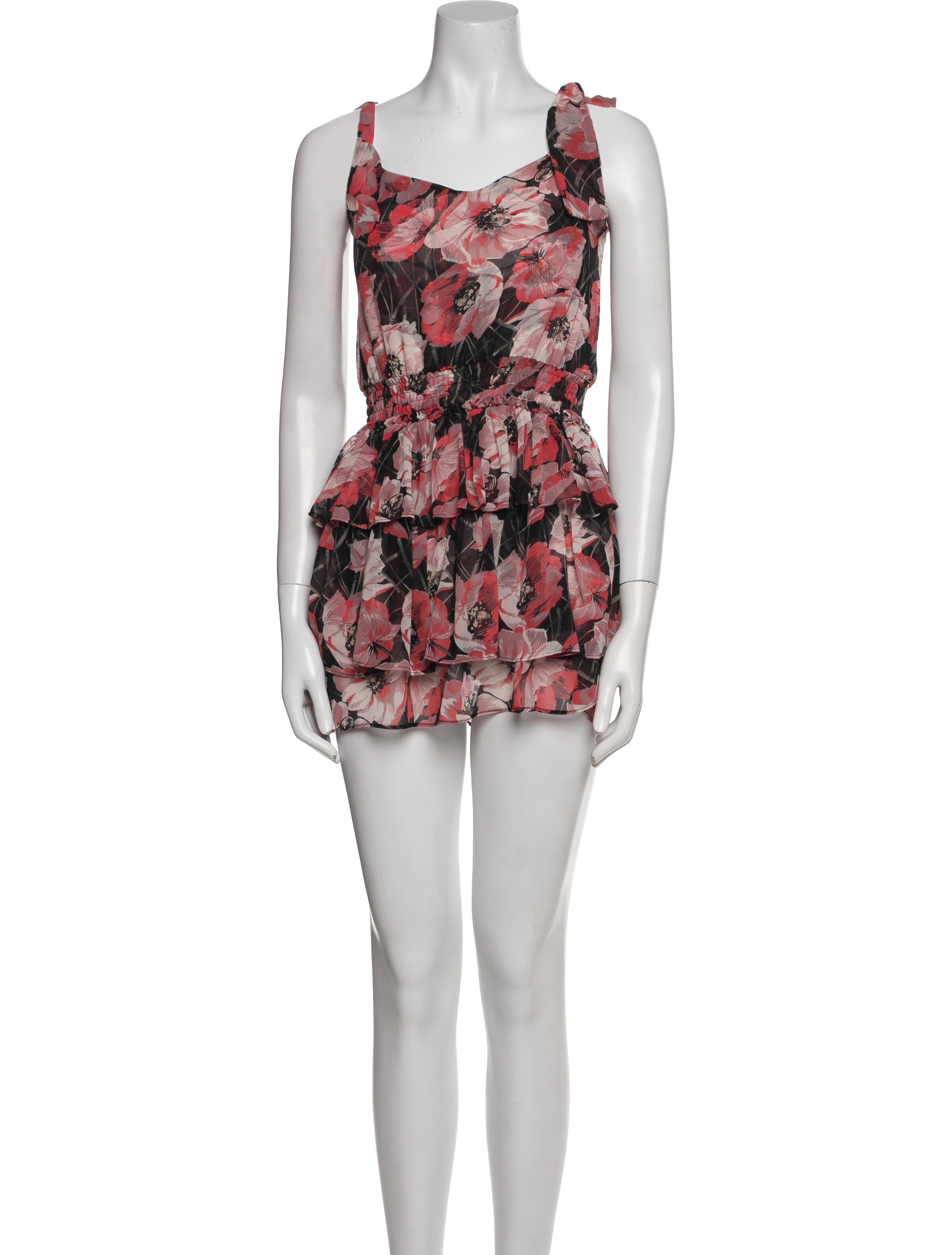 MISA Los Angeles Floral Print Mini Dress