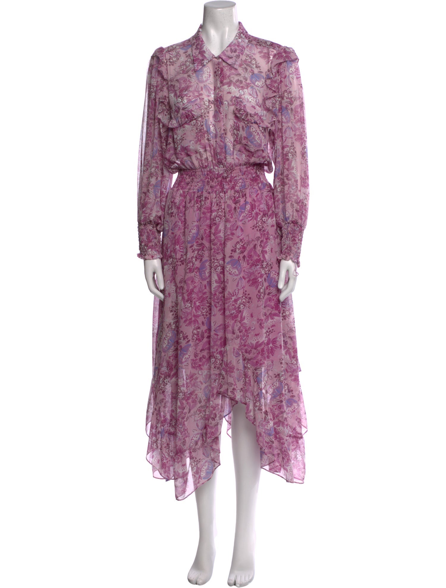 MISA Los Angeles Floral Print Long Dress