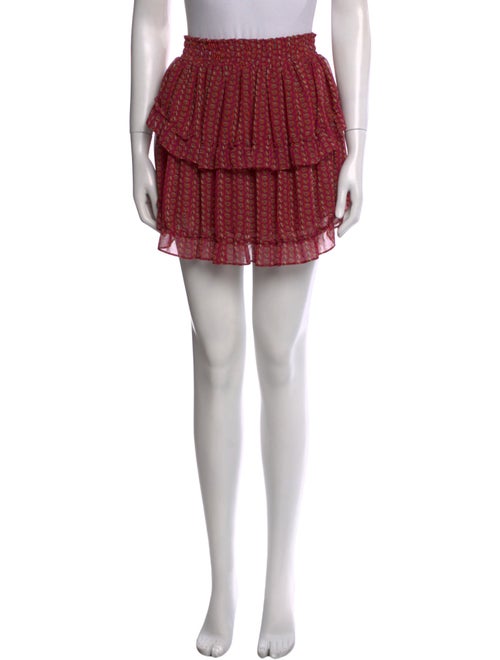 MISA Los Angeles Printed Mini Skirt