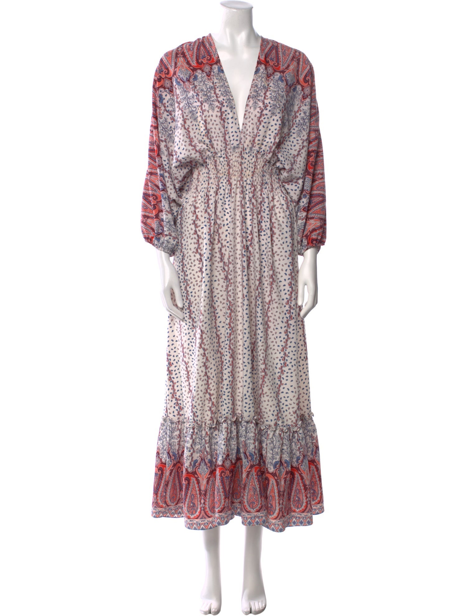 MISA Los Angeles Floral Print Long Dress