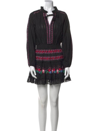 MISA Los Angeles Graphic Print Mini Dress