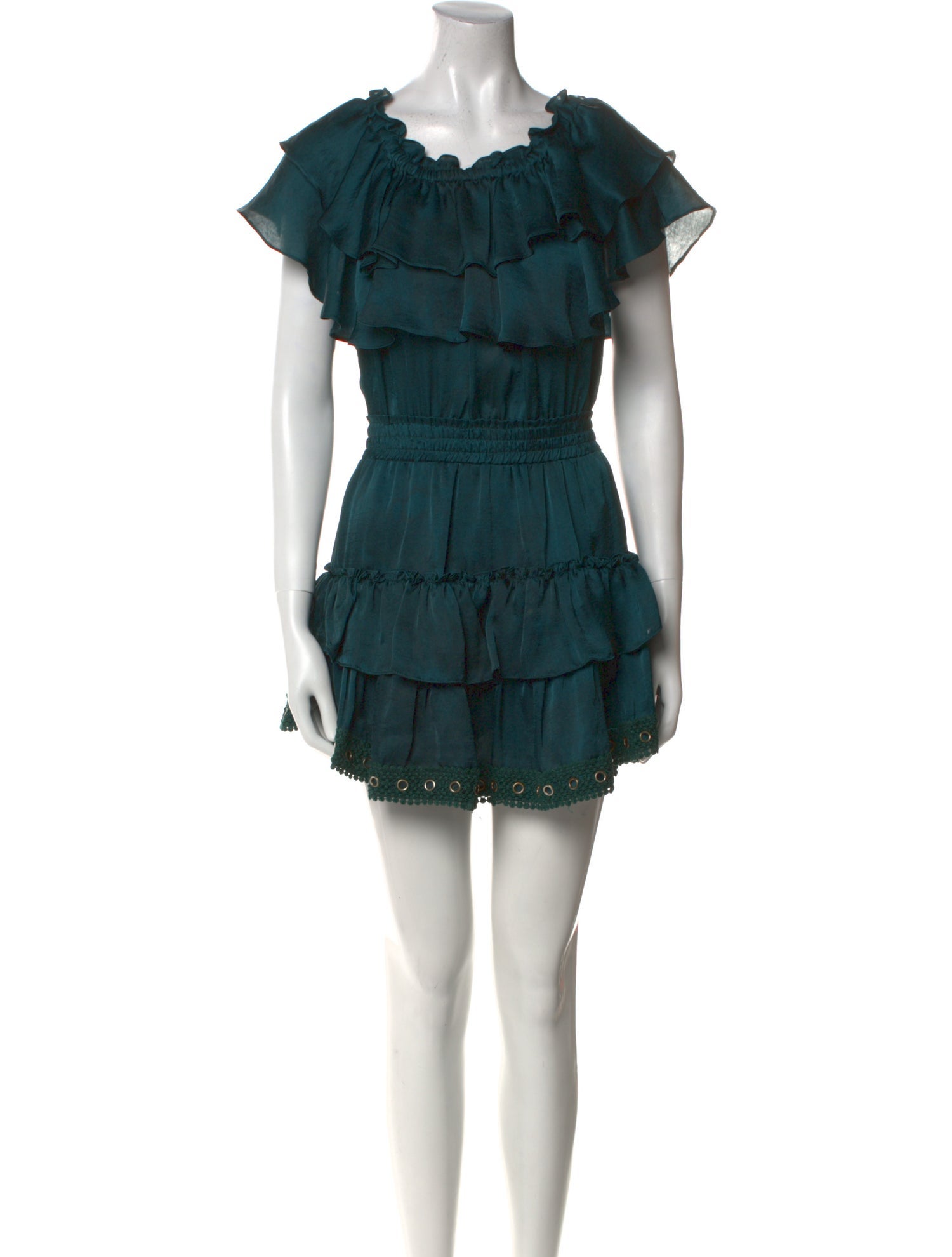 MISA Los Angeles Scoop Neck Mini Dress