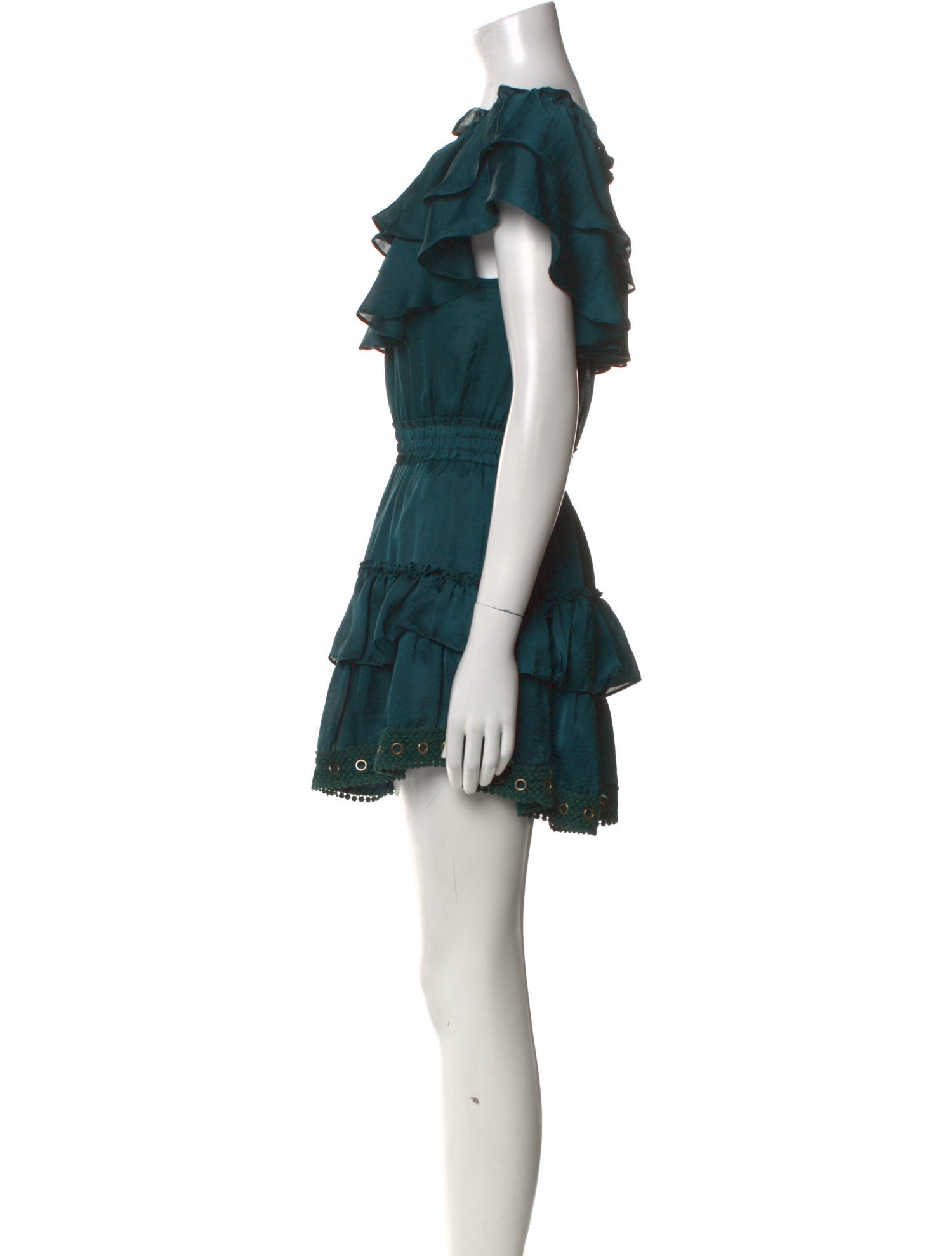 MISA Los Angeles Scoop Neck Mini Dress