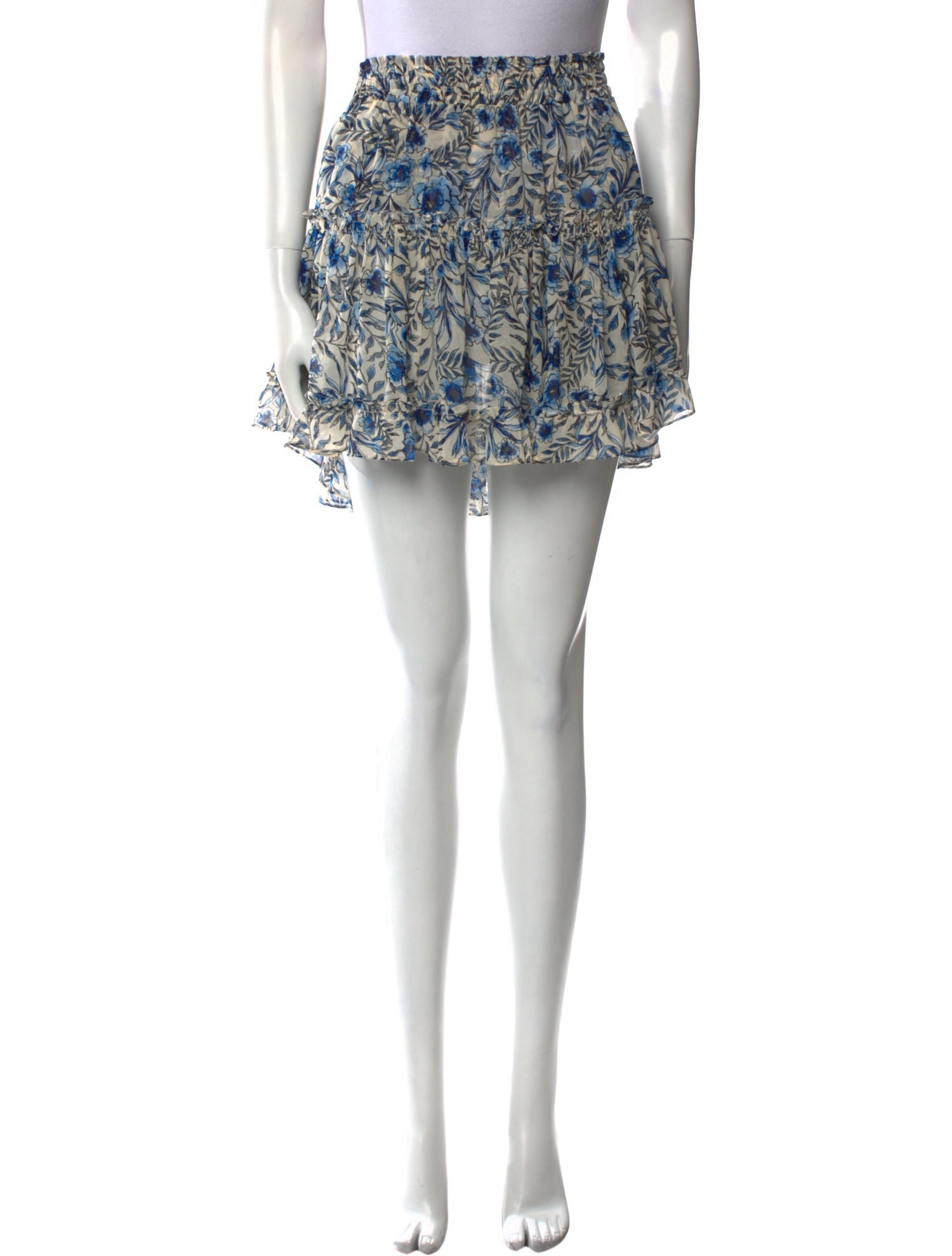 MISA Los Angeles Floral Print Mini Skirt