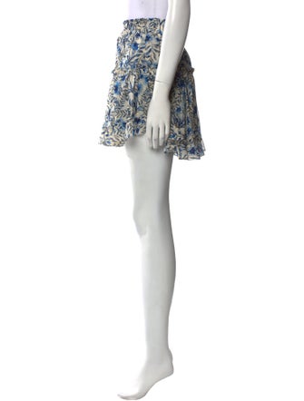 MISA Los Angeles Floral Print Mini Skirt