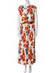 MISA Los Angeles Printed Bow Accents Skirt Set