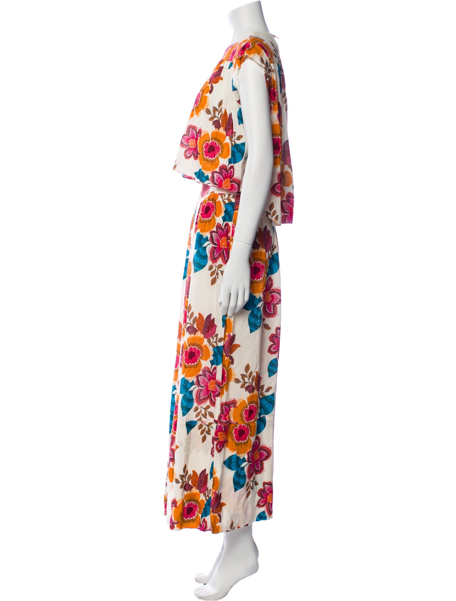 MISA Los Angeles Printed Bow Accents Skirt Set