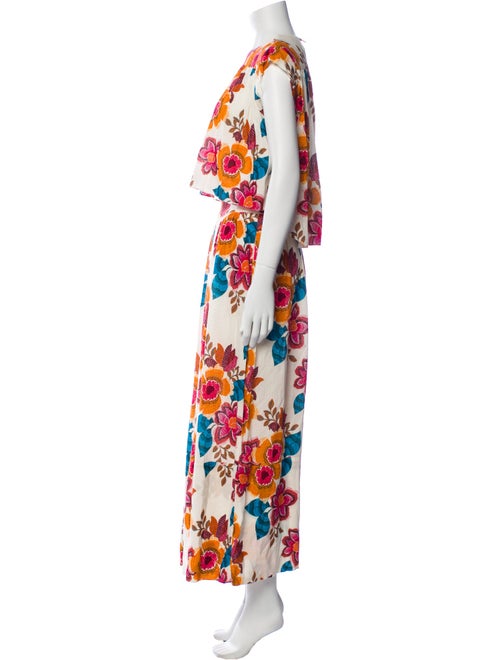 MISA Los Angeles Printed Bow Accents Skirt Set