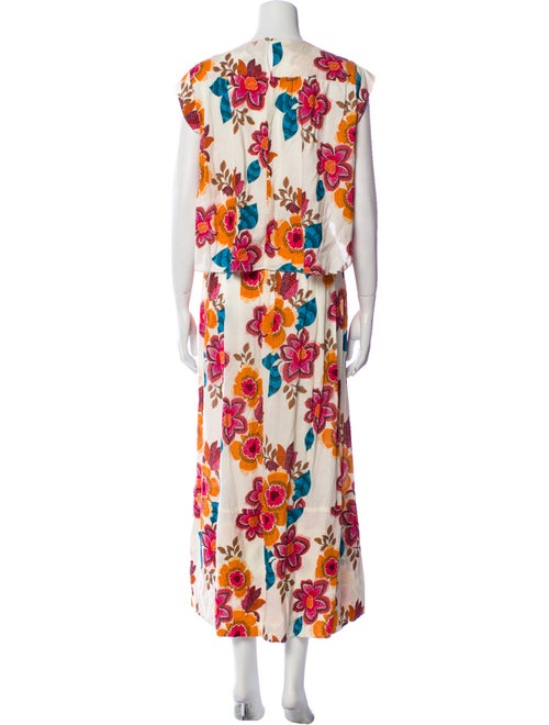 MISA Los Angeles Printed Bow Accents Skirt Set