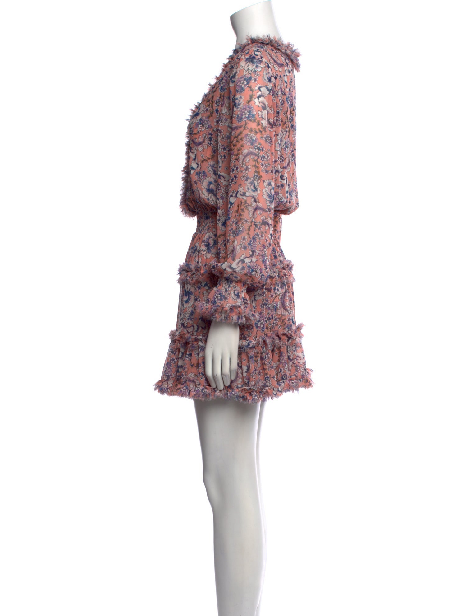 MISA Los Angeles Floral Print Mini Dress