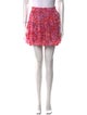 MISA Los Angeles Floral Print Mini Skirt