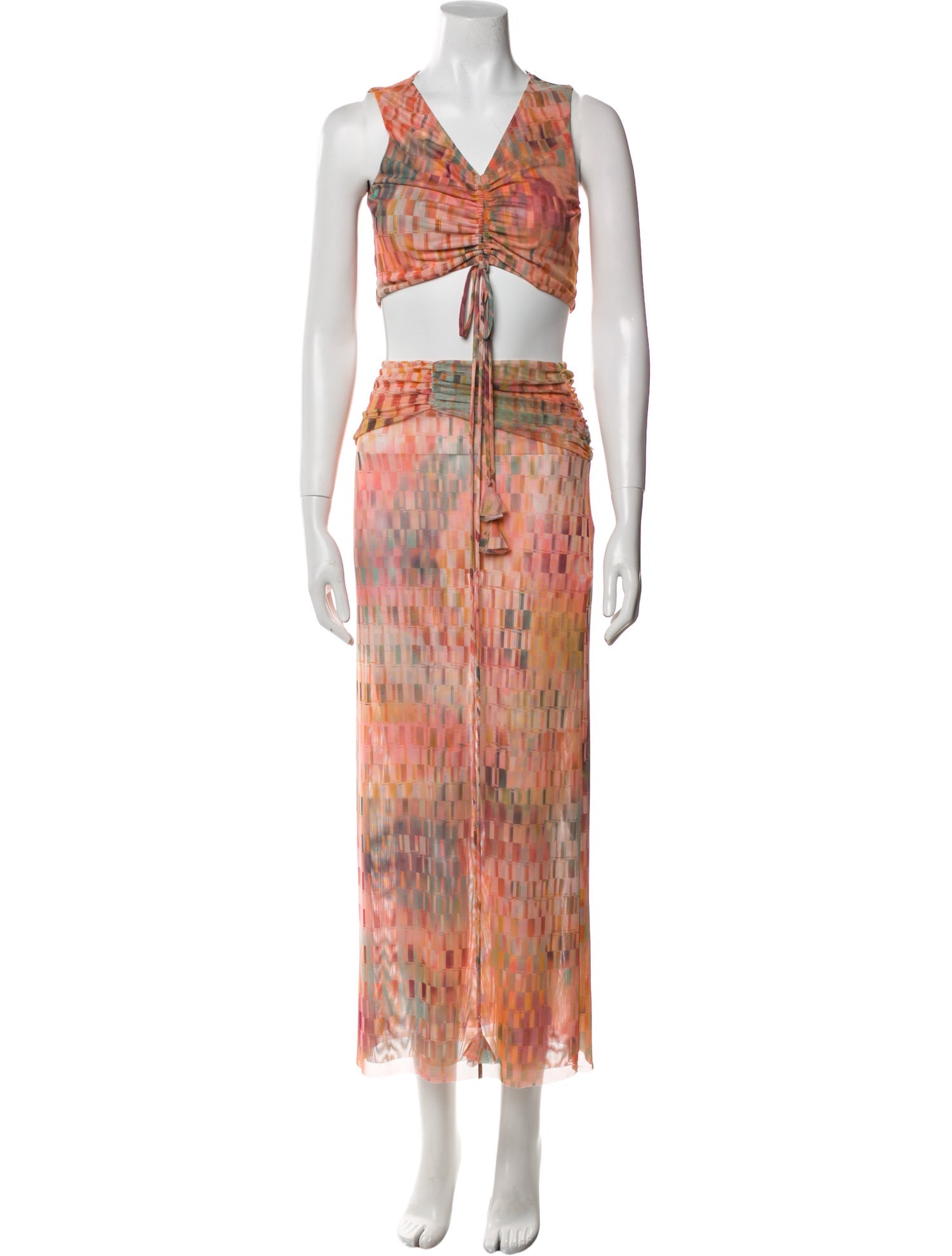MISA Los Angeles Floral Print Skirt Set