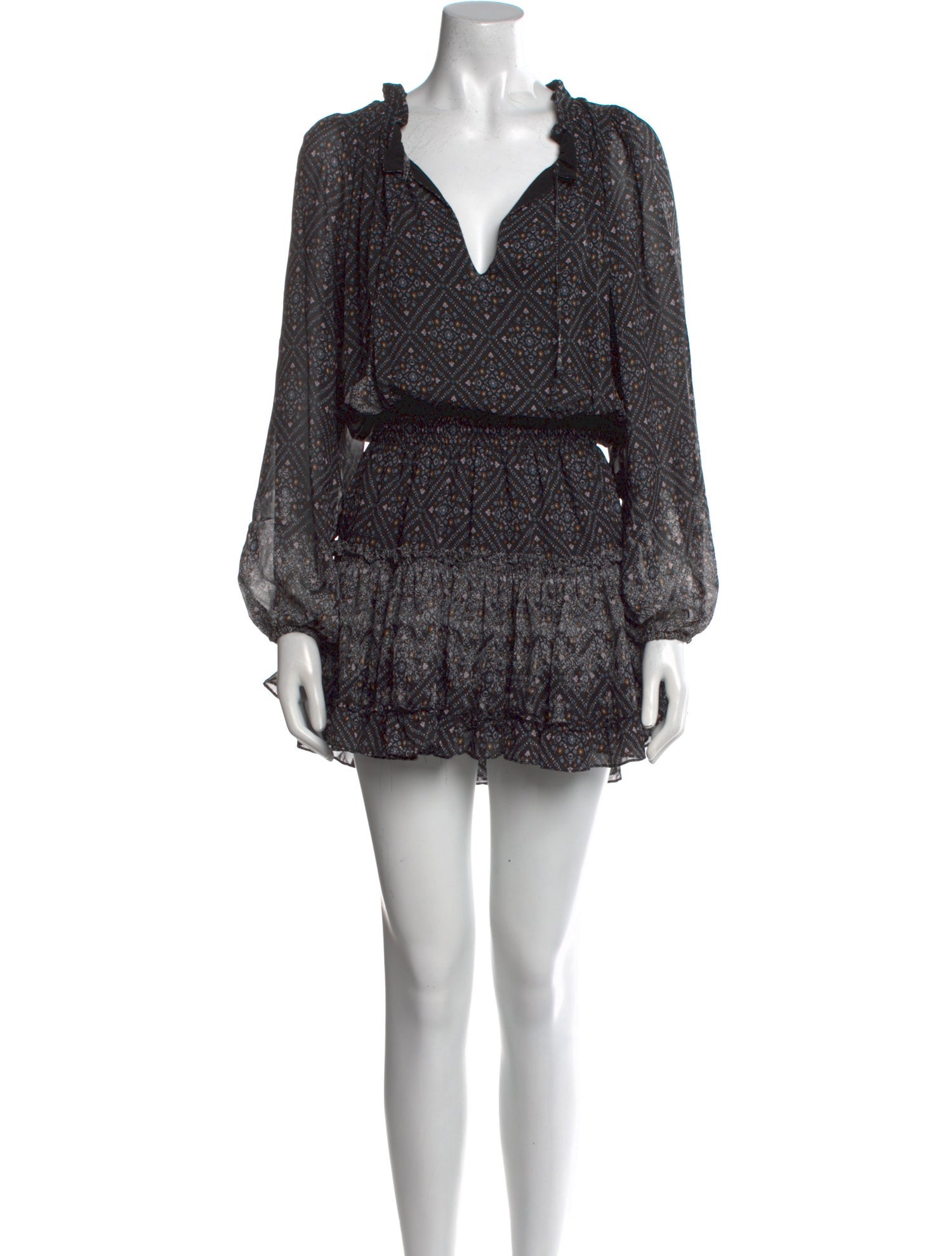 MISA Los Angeles Printed Mini Dress