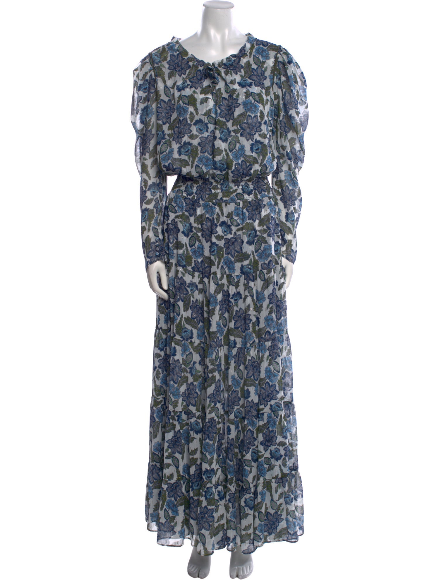 MISA Los Angeles Floral Print Long Dress