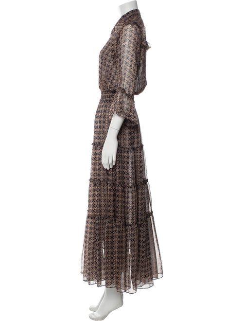 MISA Los Angeles Printed Long Dress