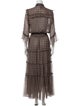 MISA Los Angeles Printed Long Dress