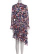 MISA Los Angeles Floral Print Midi Length Dress