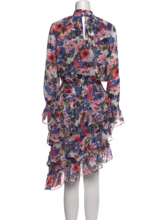 MISA Los Angeles Floral Print Midi Length Dress