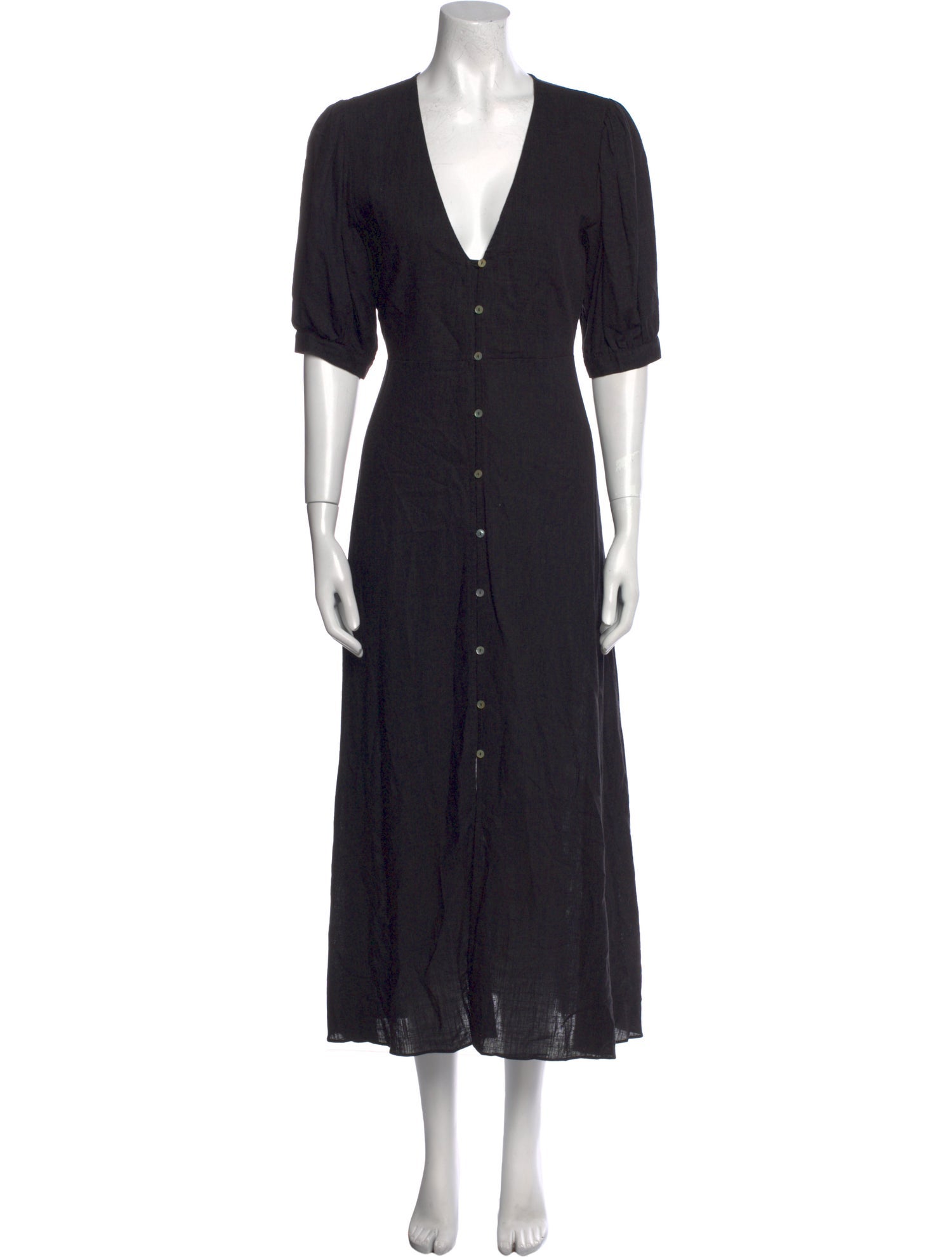 MISA Los Angeles V-Neck Long Dress