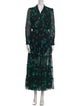 MISA Los Angeles Printed Long Dress