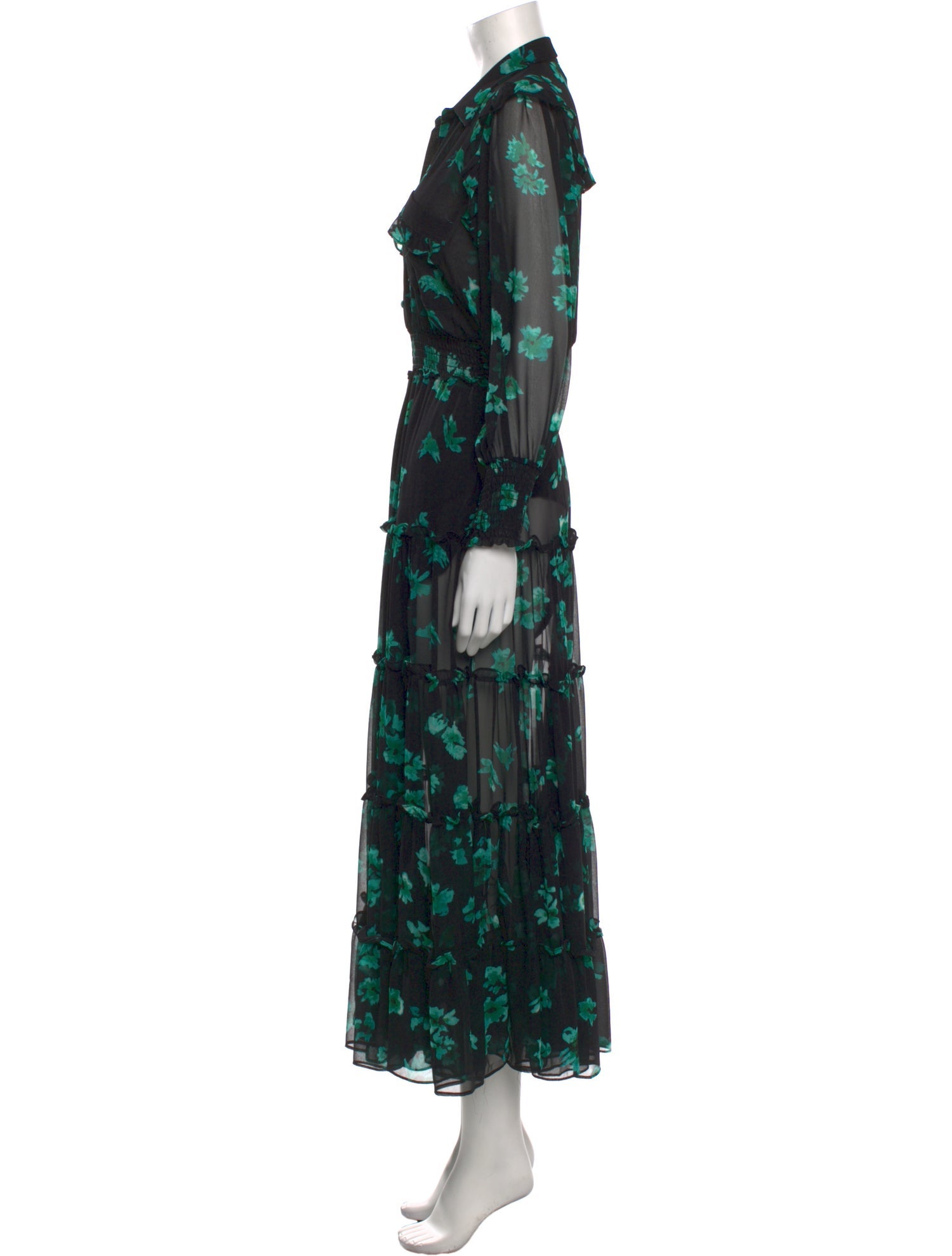 MISA Los Angeles Printed Long Dress