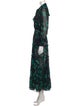 MISA Los Angeles Printed Long Dress