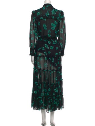 MISA Los Angeles Printed Long Dress
