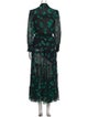 MISA Los Angeles Printed Long Dress