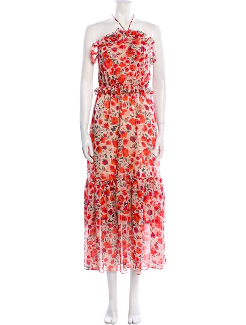 MISA Los Angeles Floral Print Long Dress