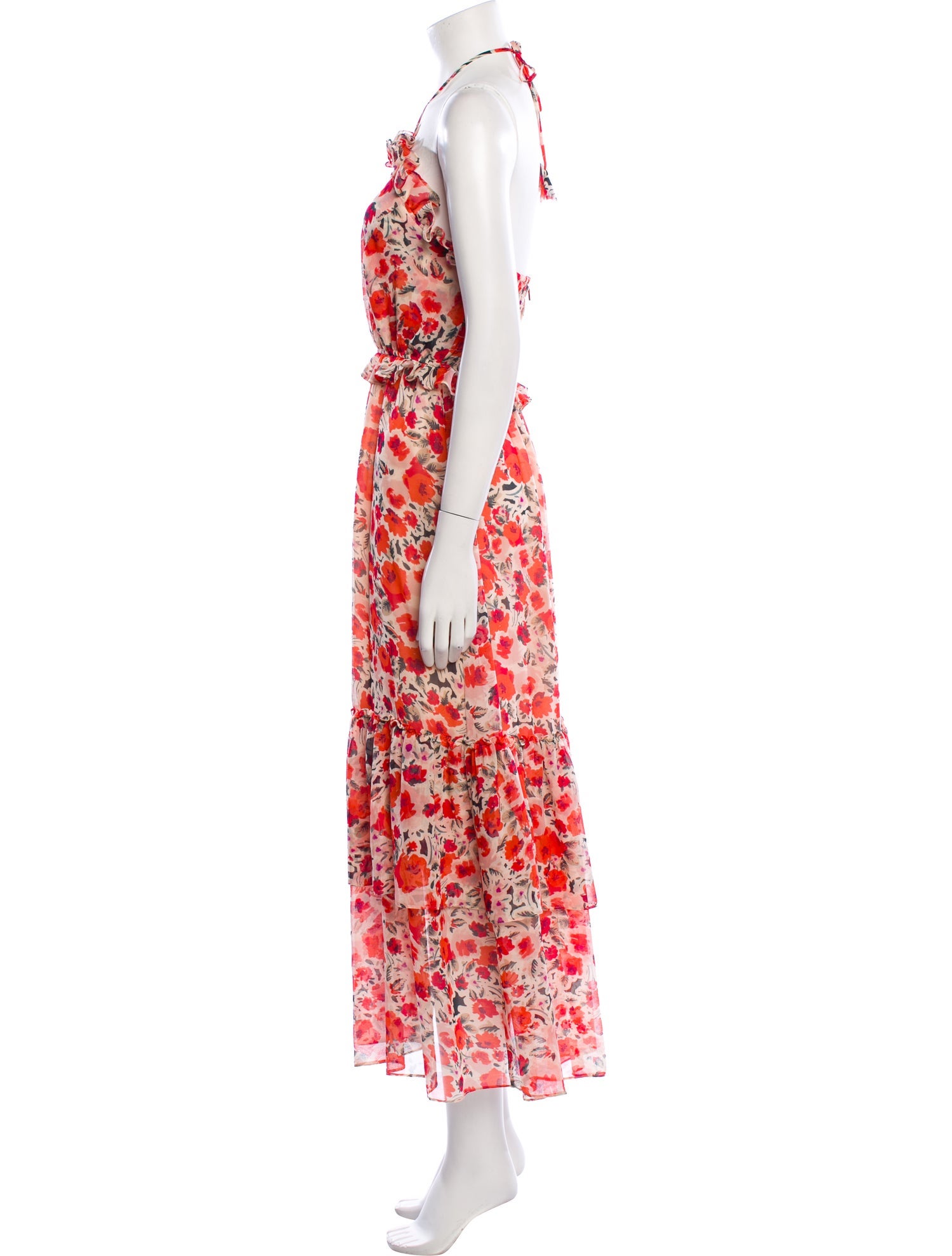 MISA Los Angeles Floral Print Long Dress
