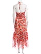 MISA Los Angeles Floral Print Long Dress