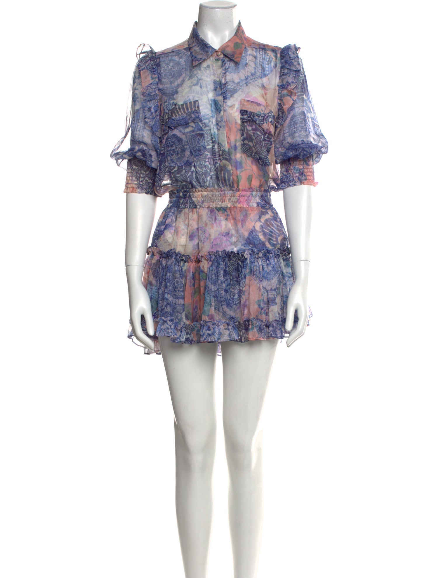 MISA Los Angeles Printed Mini Dress