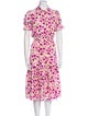 MISA Los Angeles Floral Print Midi Length Dress