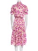 MISA Los Angeles Floral Print Midi Length Dress