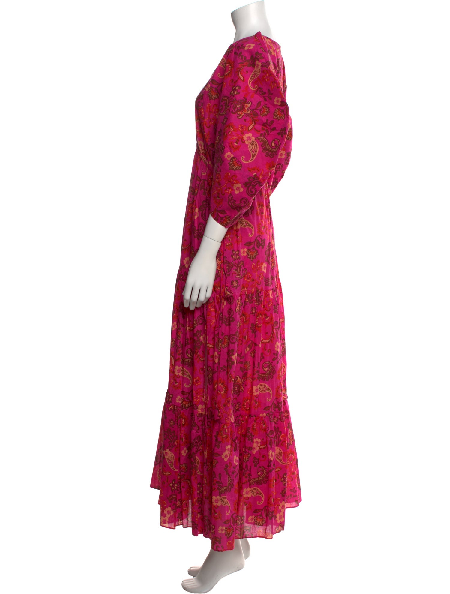 MISA Los Angeles Floral Print Long Dress