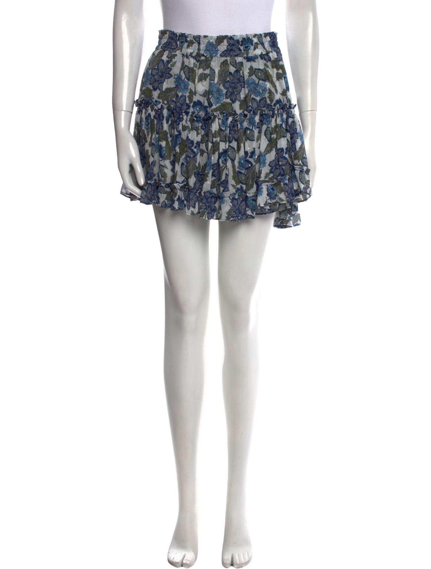 MISA Los Angeles Printed Mini Skirt