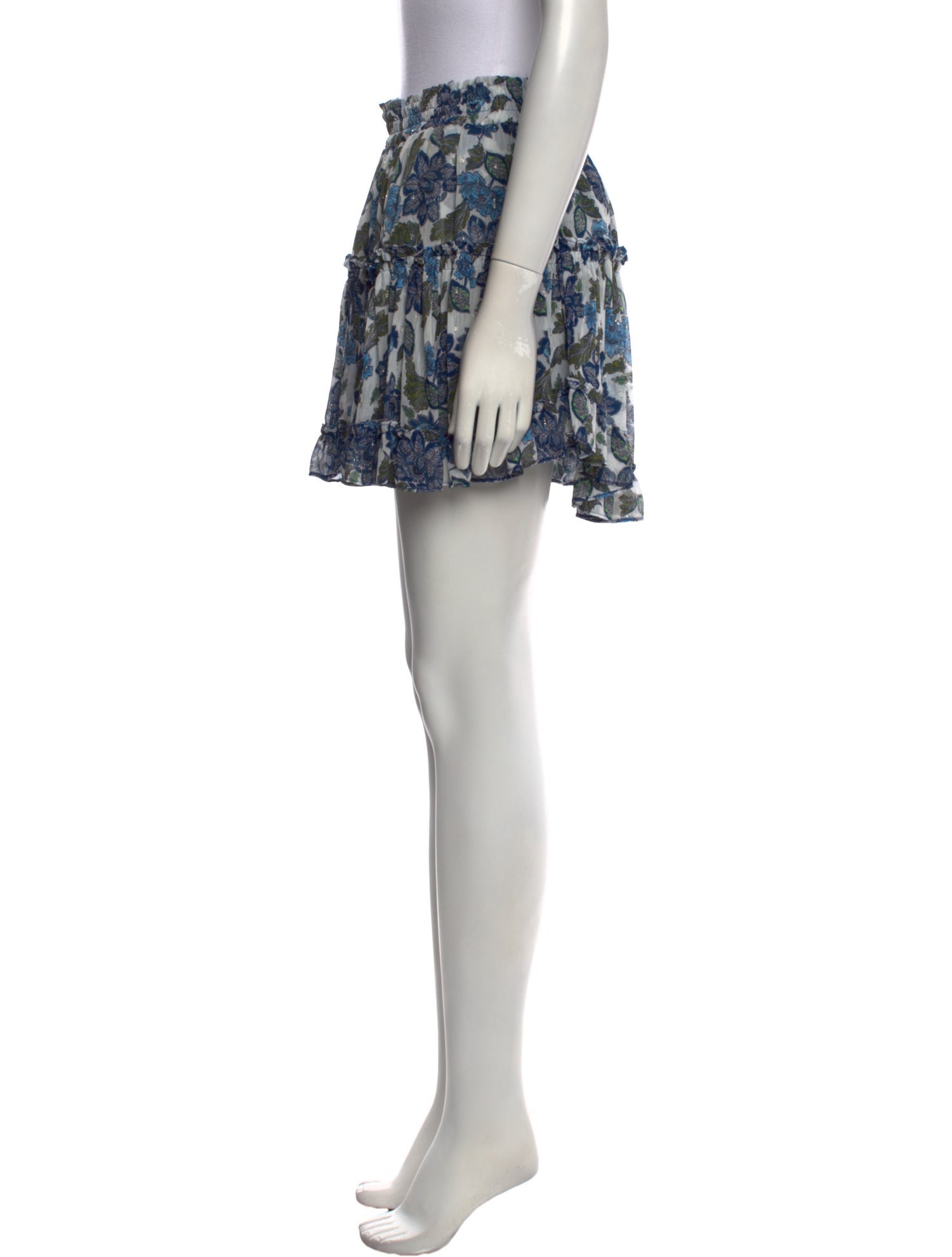 MISA Los Angeles Printed Mini Skirt