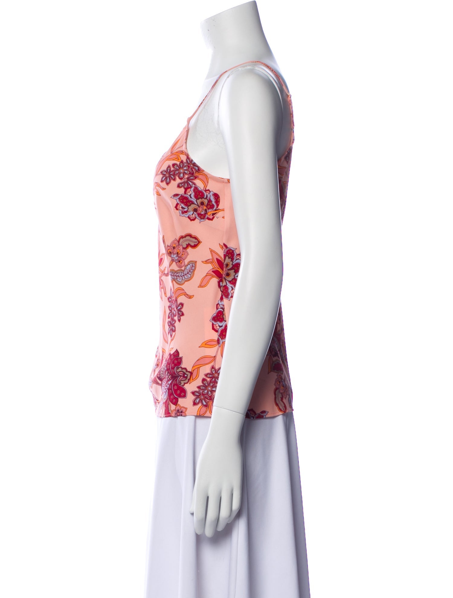 MISA Los Angeles Floral Print V-Neck Top