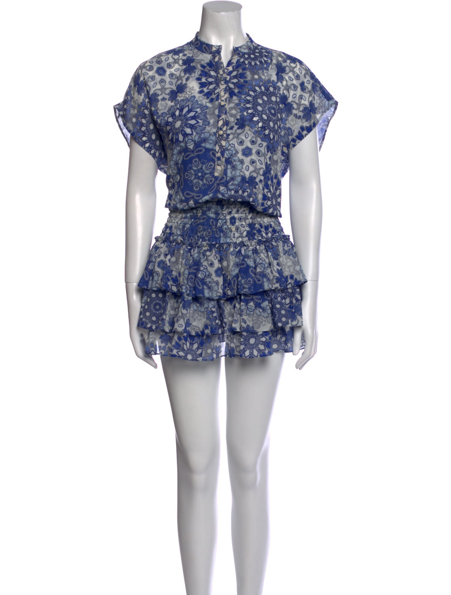 MISA Los Angeles Floral Print Mini Dress