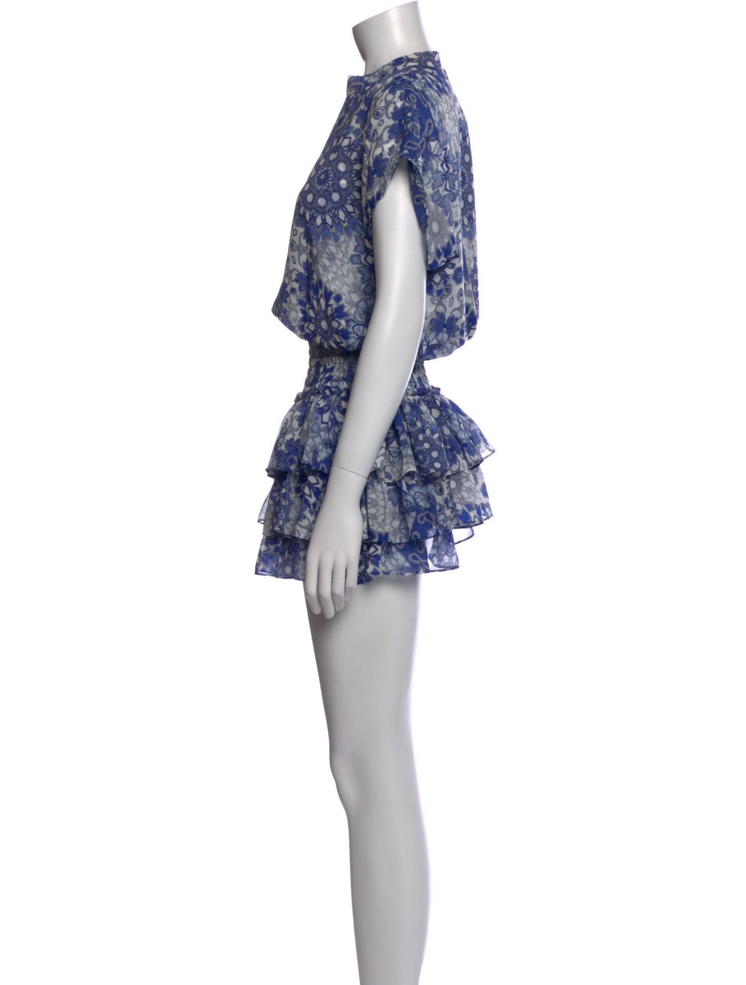 MISA Los Angeles Floral Print Mini Dress