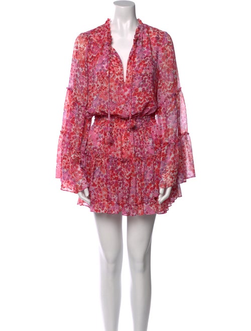 MISA Los Angeles Floral Print Mini Dress