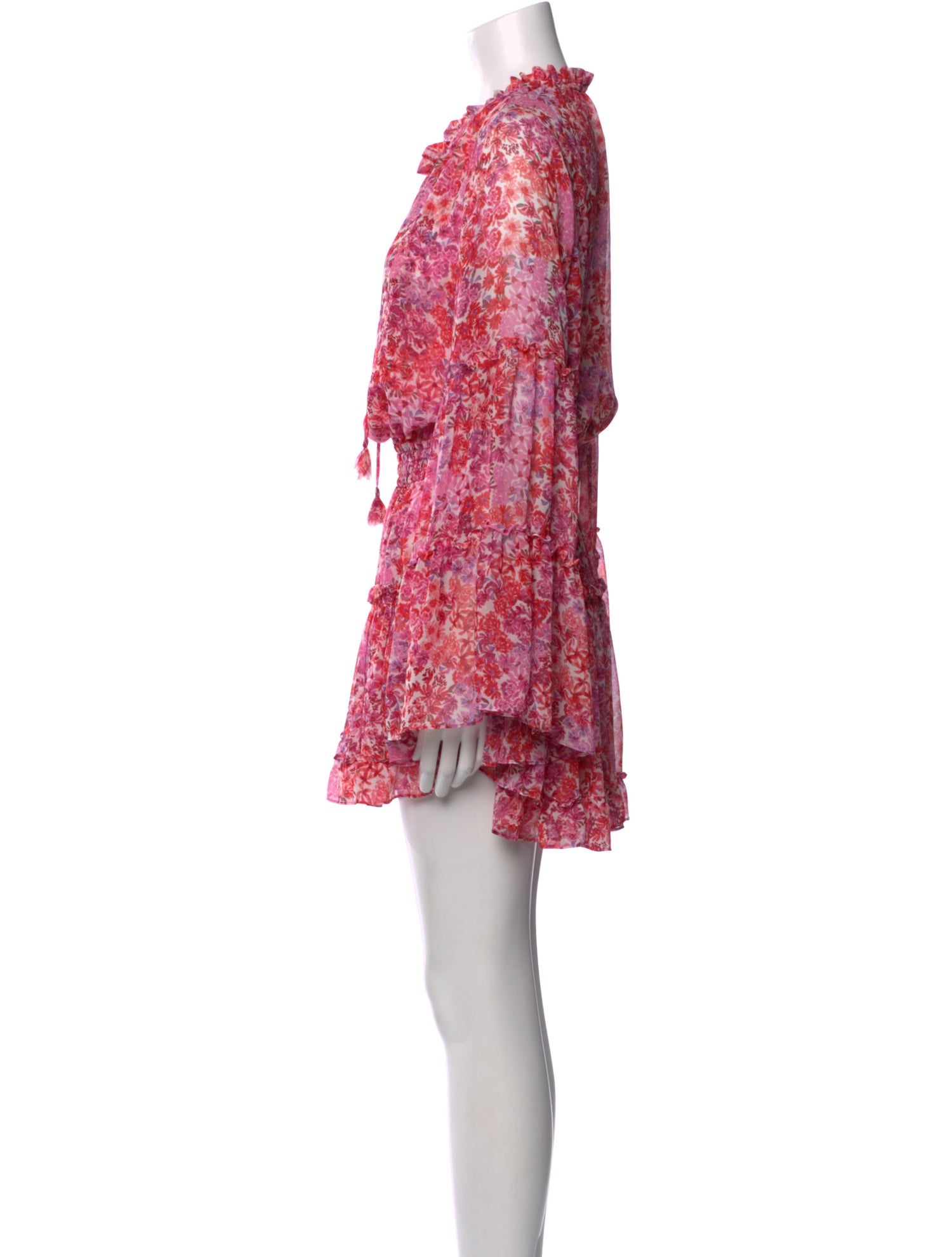 MISA Los Angeles Floral Print Mini Dress