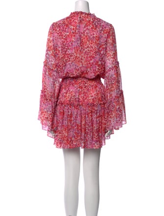 MISA Los Angeles Floral Print Mini Dress