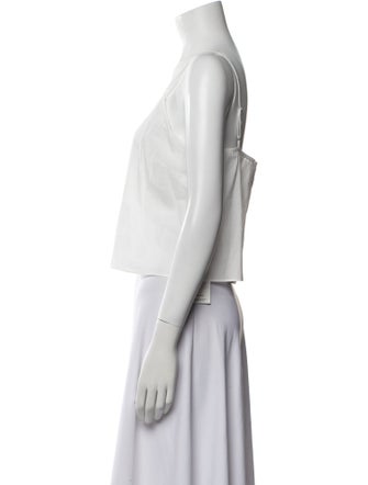 MISA Los Angeles V-Neck Sleeveless Crop Top