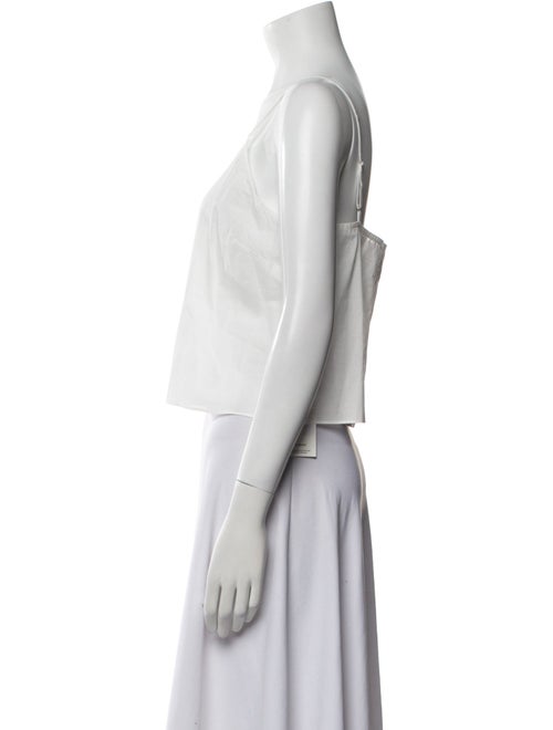 MISA Los Angeles V-Neck Sleeveless Crop Top