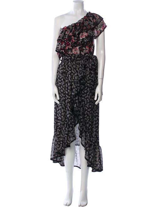 MISA Los Angeles Floral Print Long Dress