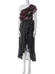 MISA Los Angeles Floral Print Long Dress