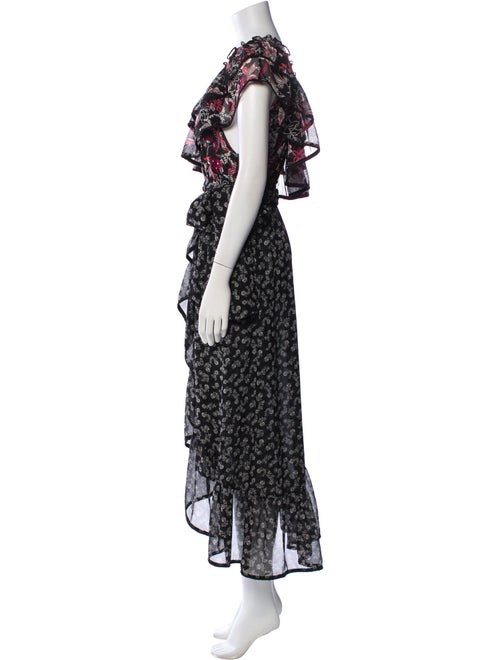 MISA Los Angeles Floral Print Long Dress