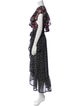MISA Los Angeles Floral Print Long Dress